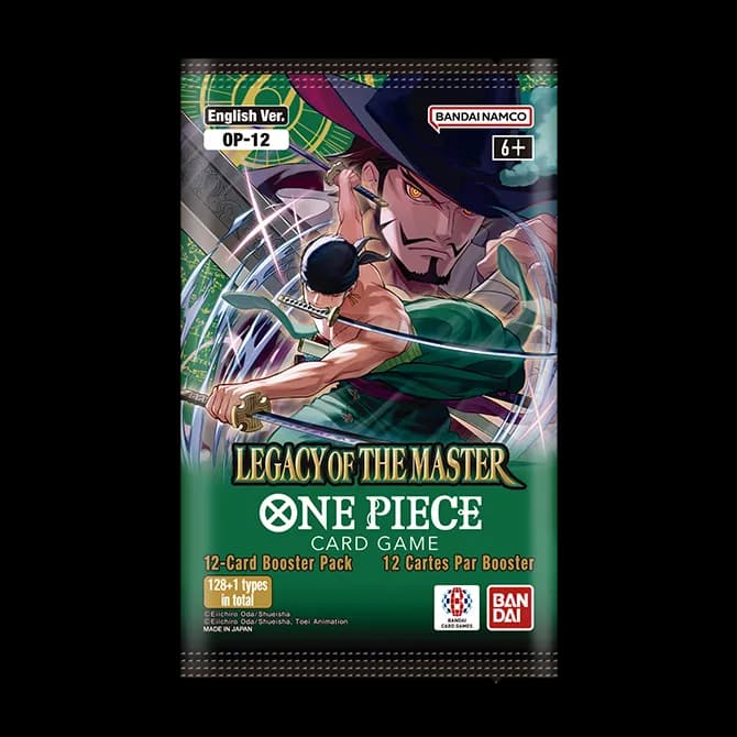 BOOSTER PACK -LEGACY OF THE MASTER- [OP-12] — English product reference photo